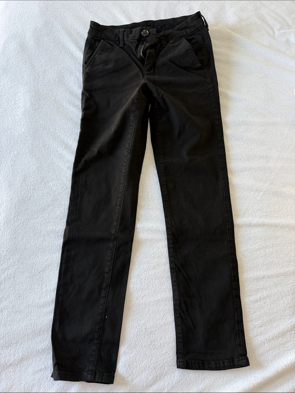 American Eagle Outfitters Black Women's Straight-Leg Pants 4 Short